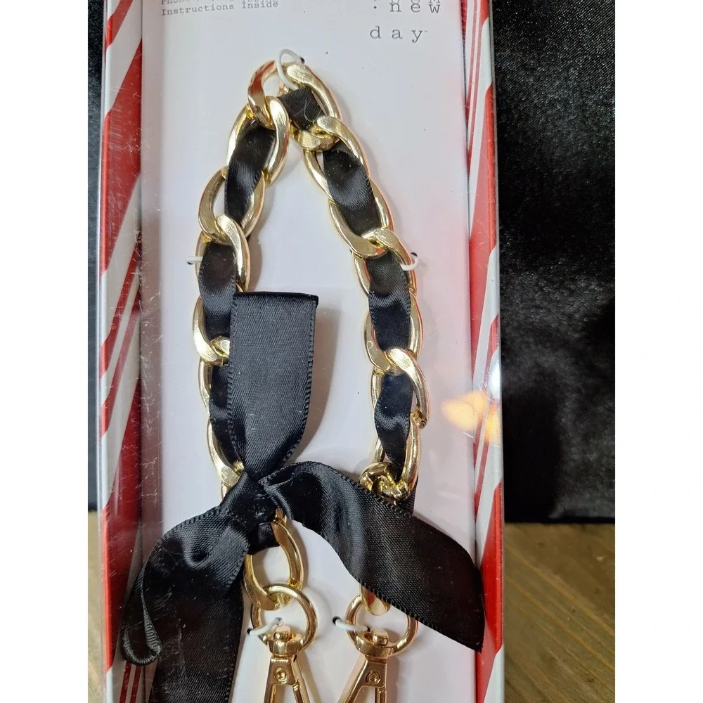 A New Day beaded crossbody strap and 3 beaded phone wristlets (gone tone clasps)